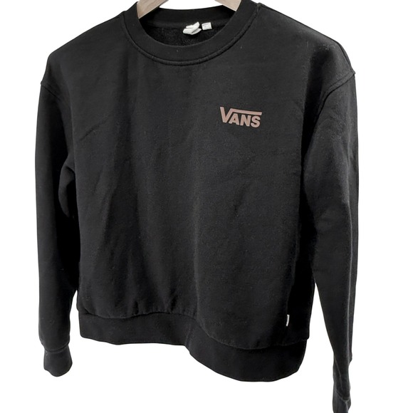 Vans Tops - Vans Original Ronal Boxy Crew Black Sweatshirt Women's Size Small